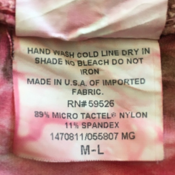 PINK AND BROWN TIE DYED SKIRT SIZE M - L - Picture 6 of 6